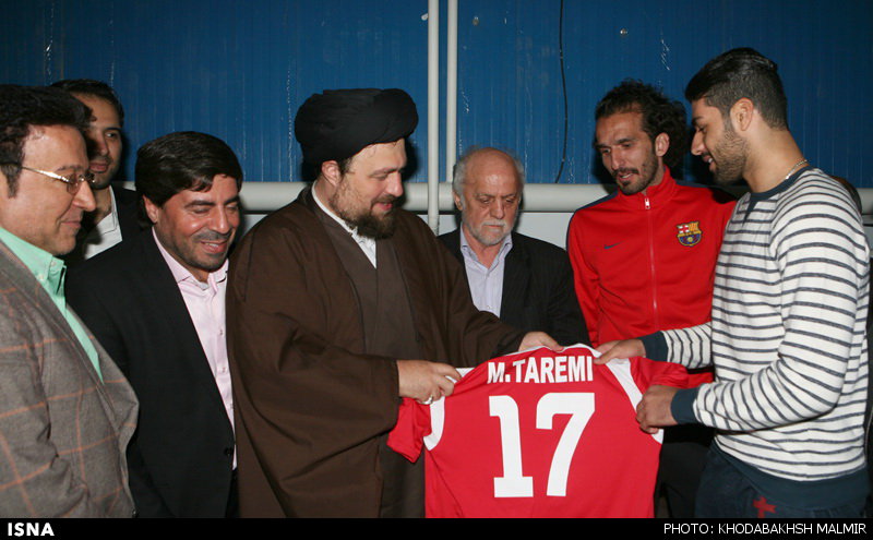 دیدار پرسپولیسی‌ها با سید حسن خمینی+عکس