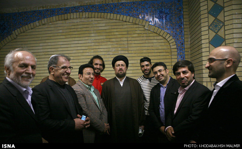 دیدار پرسپولیسی‌ها با سید حسن خمینی+عکس
