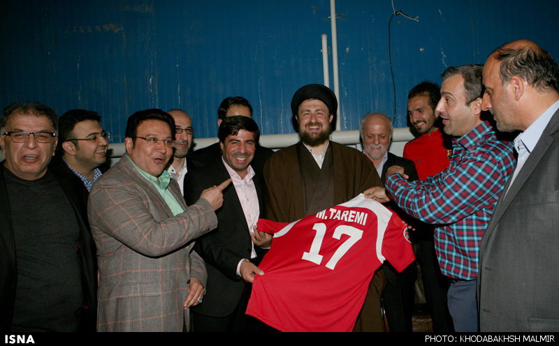 دیدار پرسپولیسی‌ها با سید حسن خمینی+عکس