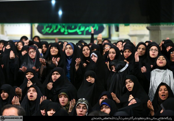 شب سوم عزاداری فاطمیه ۱۴۳۶در بیت رهبر انقلاب