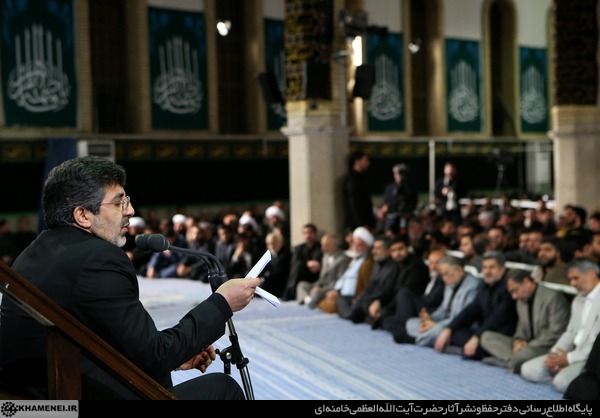 شب سوم عزاداری فاطمیه ۱۴۳۶در بیت رهبر انقلاب