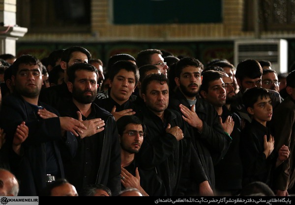 شب سوم عزاداری فاطمیه ۱۴۳۶در بیت رهبر انقلاب
