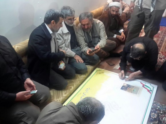 احمدی نژاد در سفر راهیان نور +تصاویر