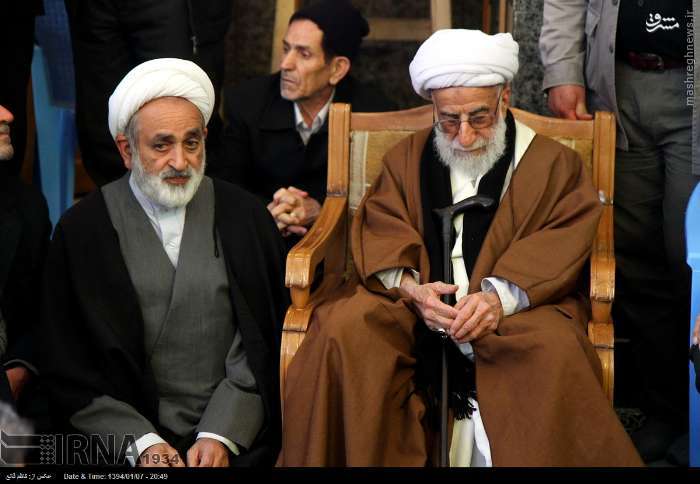 آیت‌ الله جنتی در سوگ همسر گرامی‌ اش +عکس