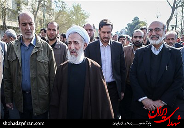 عکس/تشییع پیکر همسر آیت‌الله جنتی در تهران