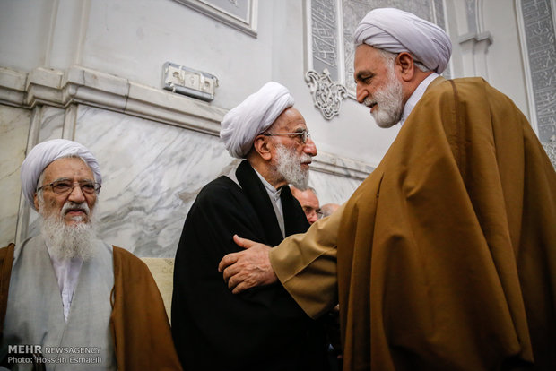 مراسم ختم همسر آیت‌الله جنتی +تصاویر