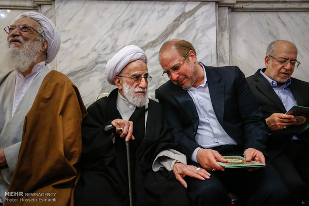 مراسم ختم همسر آیت‌الله جنتی +تصاویر