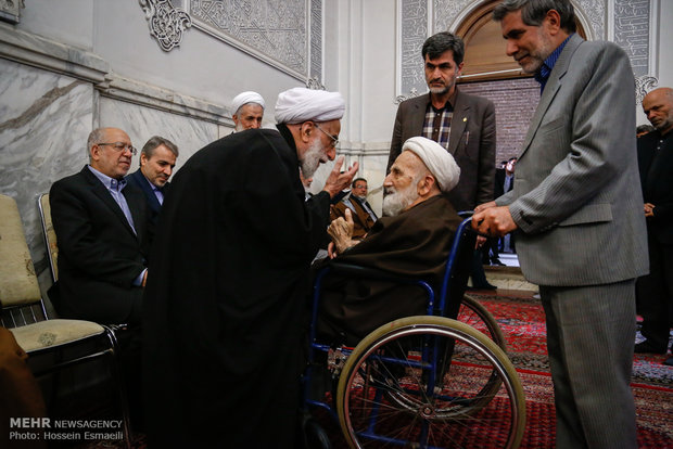 مراسم ختم همسر آیت‌الله جنتی +تصاویر
