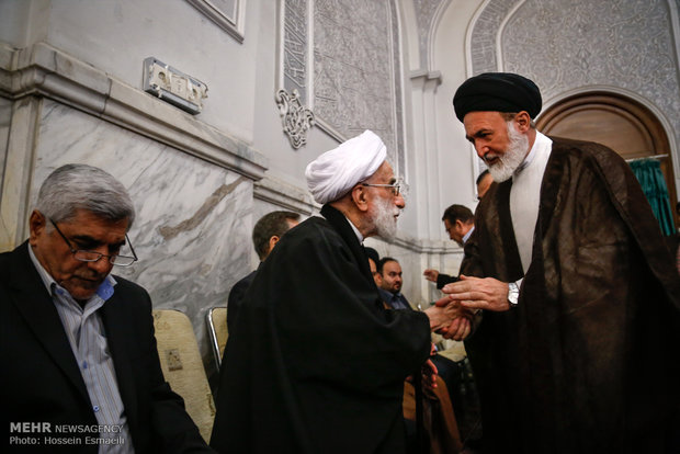 مراسم ختم همسر آیت‌الله جنتی +تصاویر
