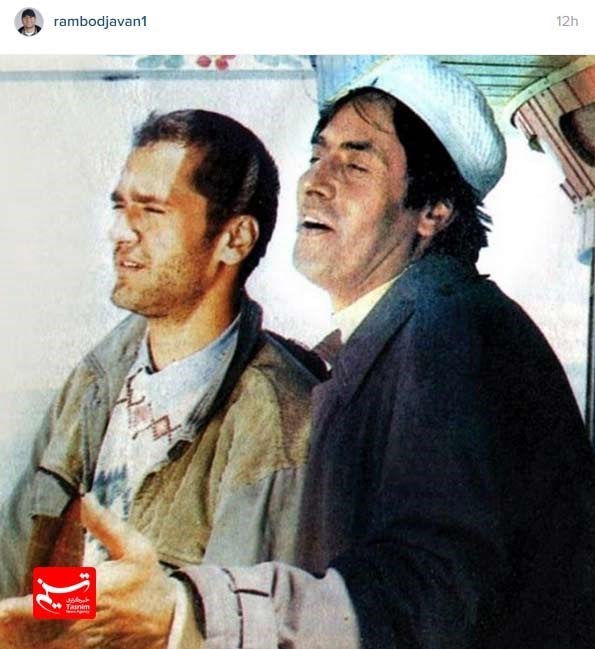 عکس قدیمی از مرحوم شکیبایی و رامبد جوان