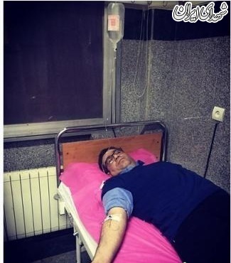عکس/ رشید پور زیر سرم