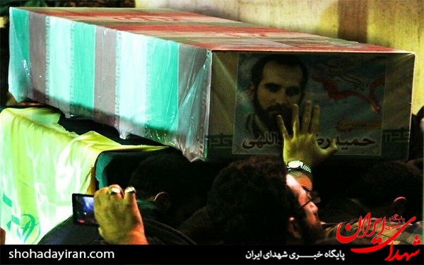 وداع شبانه با شهید حمید رضا اسداللهی + عکس