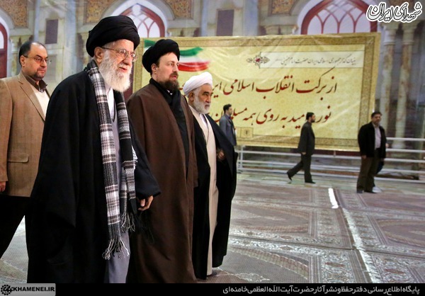 حواشی حضور رهبر انقلاب در حرم امام (ره)+تصاویر