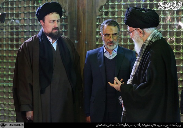 حواشی حضور رهبر انقلاب در حرم امام (ره)+تصاویر