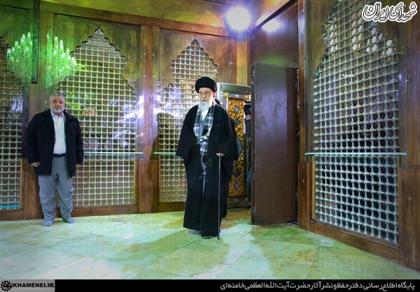 حواشی حضور رهبر انقلاب در حرم امام (ره)+تصاویر
