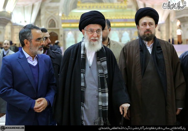 حواشی حضور رهبر انقلاب در حرم امام (ره)+تصاویر