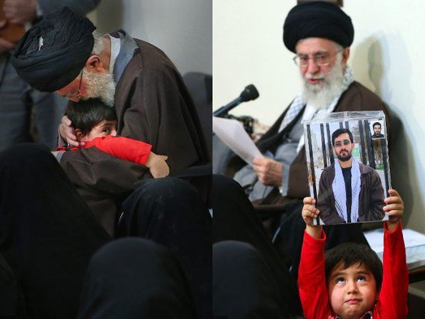 حاشیه جالب یک خبرنگار بر عکس فرزند شهید حاشیه جالب یک خبرنگار بر عکس فرزند شهید