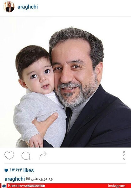 تصویری از سیدعباس عراقچی و نوهاش +عکس تصویری از سیدعباس عراقچی و نوهاش +عکس