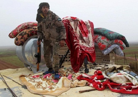 سنگر یک تروریست در شهر حلب سوریه +عکس