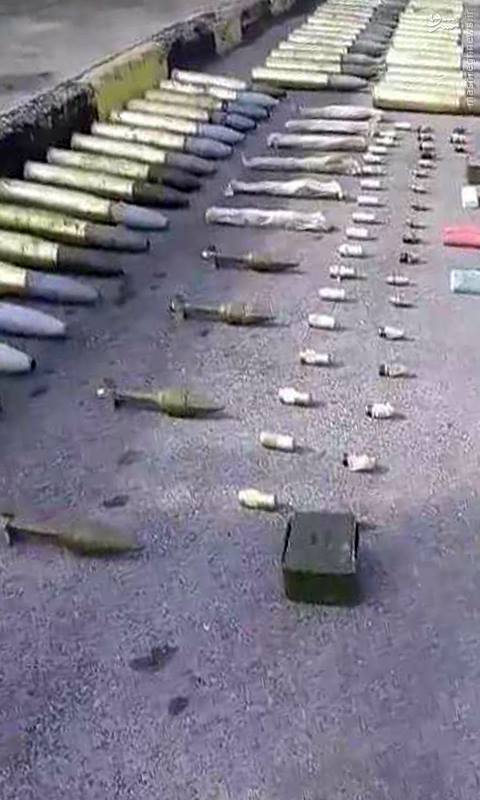 کشف محموله مهمات در سویداء+تصاویر