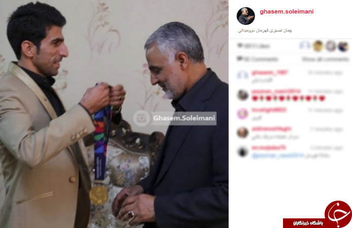 ورزشکاری که مدالش را تقدیم حاج قاسم کرد+عکس ورزشکاری که مدالش را تقدیم حاج قاسم کرد+عکس