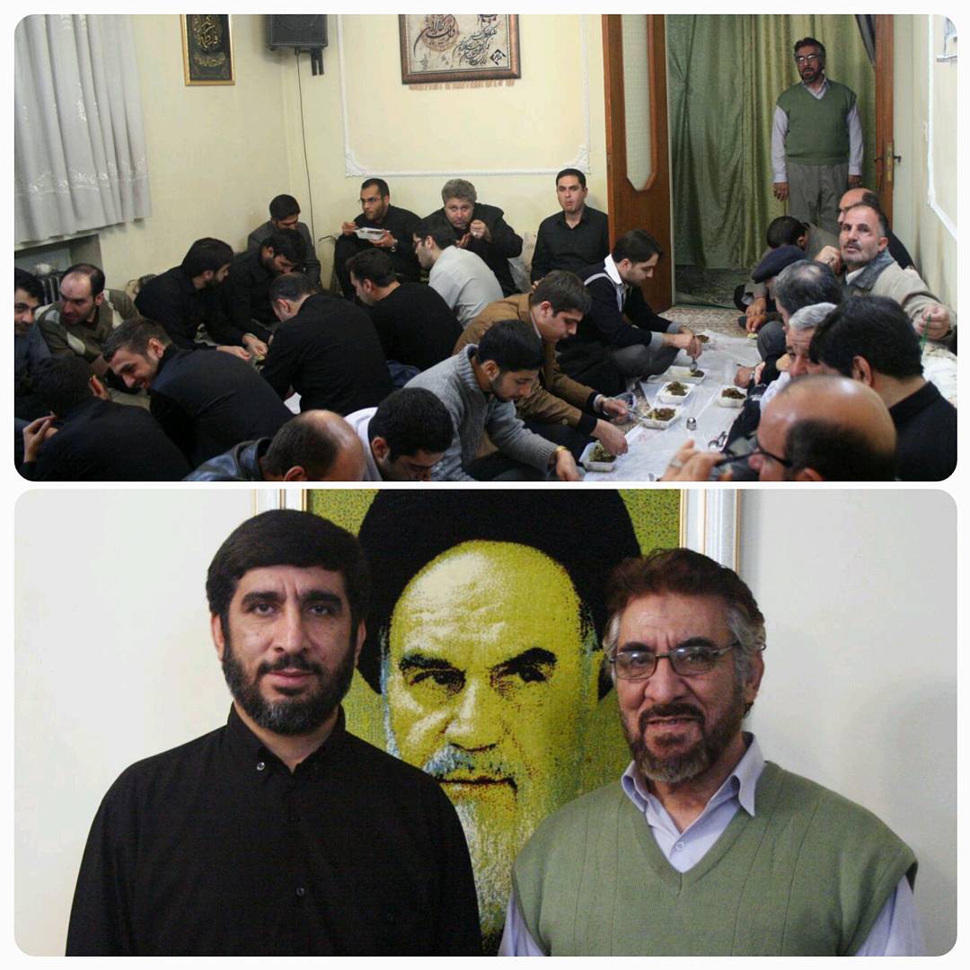 عکس یادگاری مرحوم سلحشور با تصویر امام+عکس عکس یادگاری مرحوم سلحشور با تصویر امام+عکس