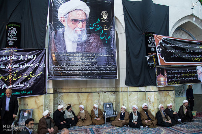 عکس/ علمای قم در گرامیداشت آیت‌الله طبسی