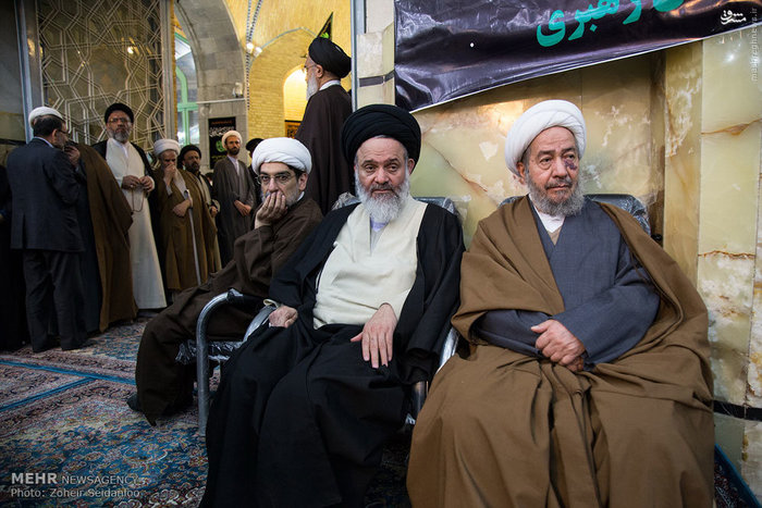 عکس/ علمای قم در گرامیداشت آیت‌الله طبسی