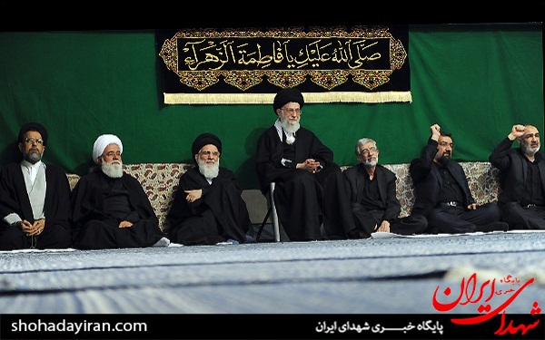 عکس/عزاداری فاطمیه در محضر امام خامنه ای