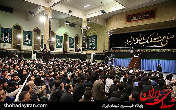 عکس/عزاداری فاطمیه در محضر امام خامنه ای