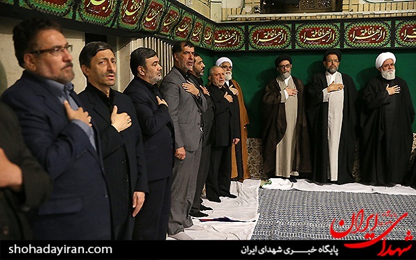 عکس/عزاداری فاطمیه در محضر امام خامنه ای