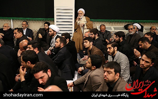عکس/عزاداری فاطمیه در محضر امام خامنه ای