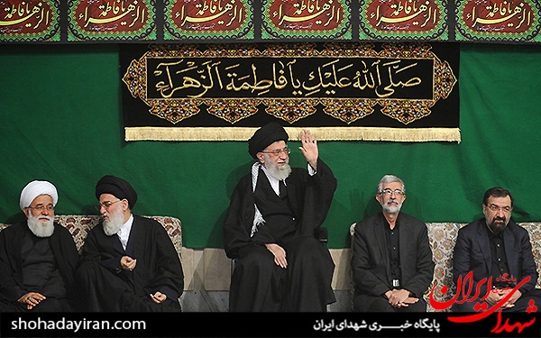 عکس/عزاداری فاطمیه در محضر امام خامنه ای