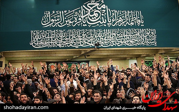 عکس/عزاداری فاطمیه در محضر امام خامنه ای