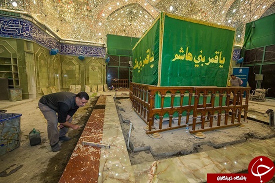 ضریح حرم حضرت عباس(ع) برداشته شد + عکس ضریح حرم حضرت عباس(ع) برداشته شد + عکس