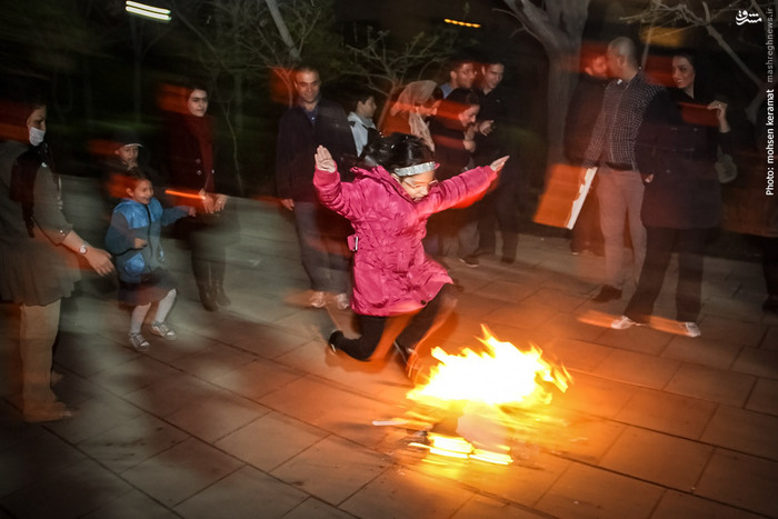 عکس/ مراسم چهارشنبه سوری در تهران