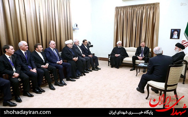 عکس/ دیدار رئیس جمهوری آذربایجان با رهبر انقلاب