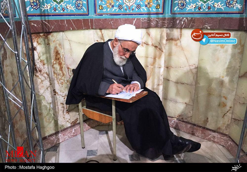 عکس/ شرکت ناطق نوری در انتخابات