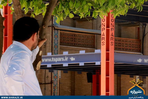 ساخت سازه فولادی عظیم  برای جایگاه سخنرانی روحانی+تصاویر