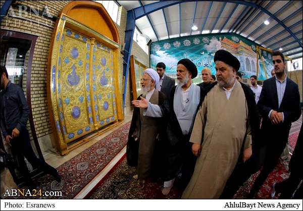 قلمزنی آیتالله جوادی در کارگاه ساخت ضریح+تصاویر قلمزنی آیتالله جوادی در کارگاه ساخت ضریح+تصاویر