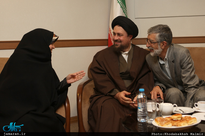 خوش و بش حدادعادل با سیدحسن و اشراقی+عکس
