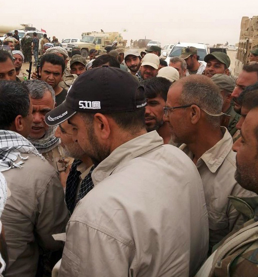 حاج قاسم در خط مقدم عملیات الانبار + عکس حاج قاسم در خط مقدم عملیات الانبار + عکس