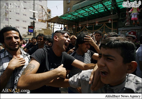 ورود پیکر ۲۰ شهید عصائب اهل الحق به نجف +تصاویر ورود پیکر ۲۰ شهید عصائب اهل الحق به نجف +تصاویر