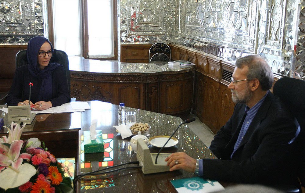 حجاب مهمان جدید لاریجانی+عکس