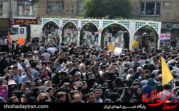 نخستین تصاویر از تشییع شهدا در تهران