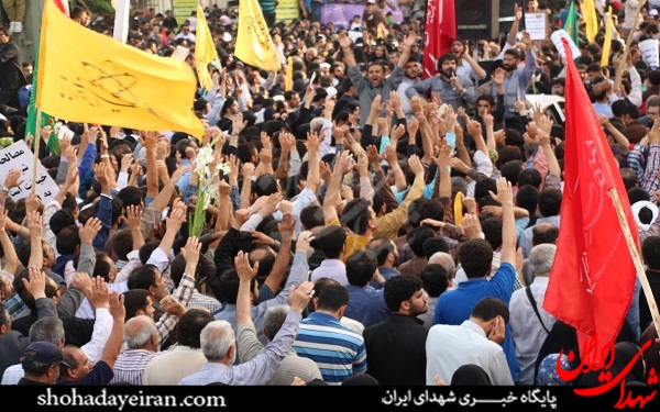 عکس/ تشییع باشکوه کاروان شهدا در تهران