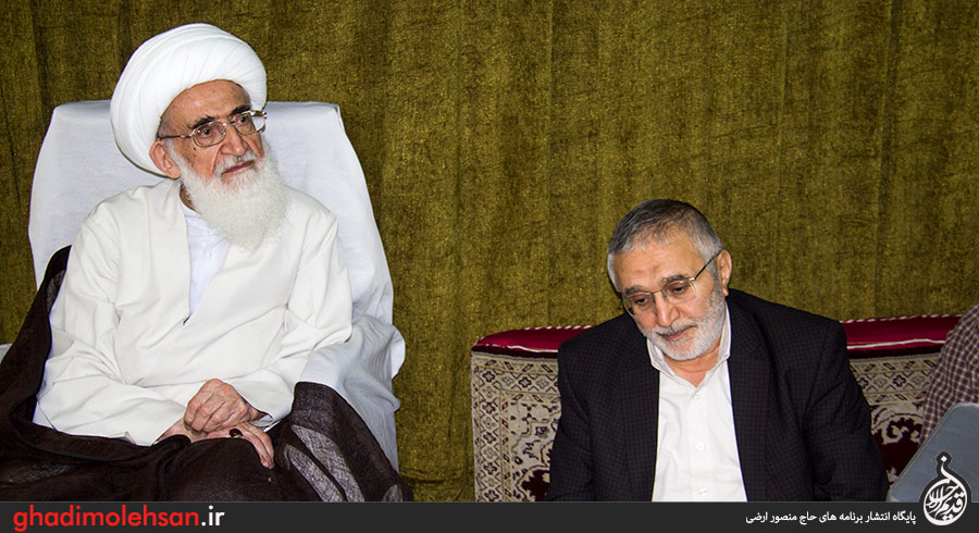 دیدار حاج منصور ارضی با آیتالله نوری همدانی+عکس دیدار حاج منصور ارضی با آیتالله نوری همدانی+عکس