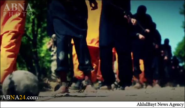 اعدام ۱۳ داعشی به دست جلادان نارنجیپوش + تصاویر اعدام ۱۳ داعشی به دست جلادان نارنجیپوش + تصاویر