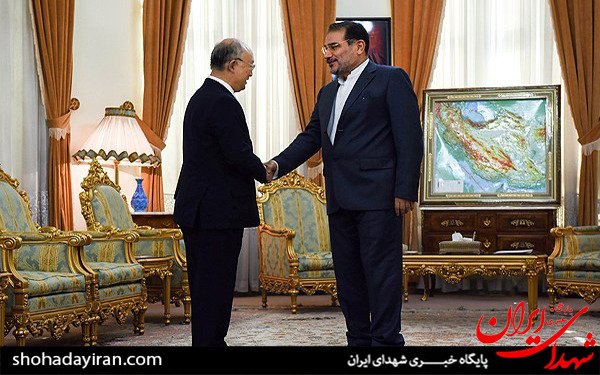 عکس/دیدار مدیرکل آژانس بین المللی انرژی اتمی با دبیر شورای عالی امنیت ملی ایران