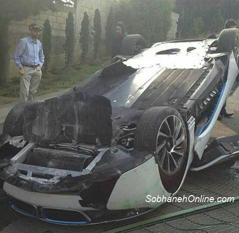 عکس/اولین حادثه برای Bmw i8 در تهران